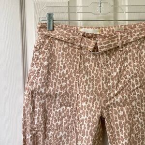 Anthropologie Wanderer Leopard Utility Pants